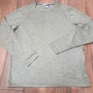 White Sierra Insect Shield repellent men's sz Medium long sleeve shirt green